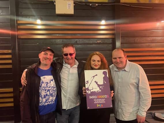 John Hennessey, Mick Dolan, Sarah Dolan, and Neil Dolan at the IMRO