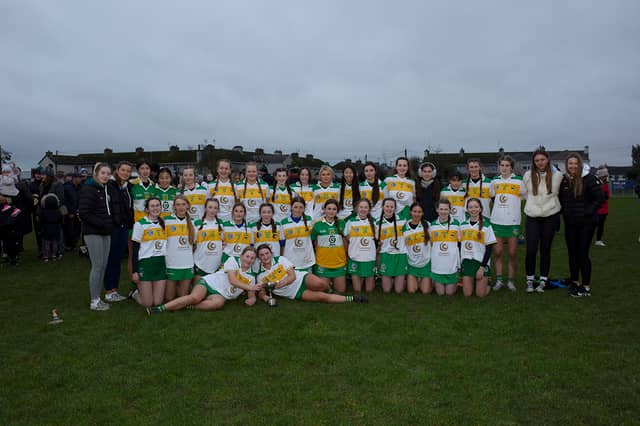Colaiste Naomh Cormac after their Leinster final win.