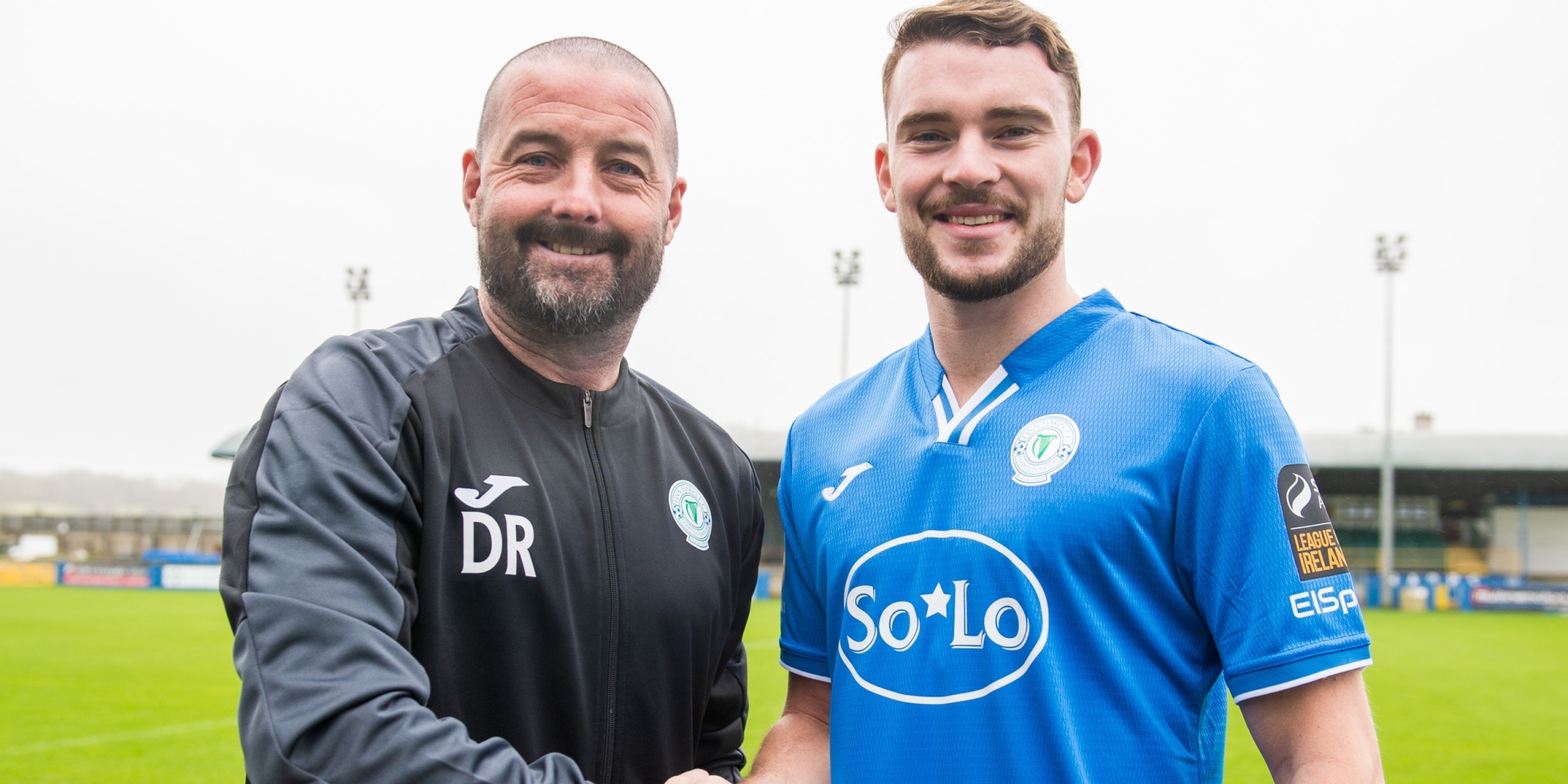 Dave Rogers welcomes Cian Lynch to Finn Park.