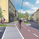 An impression as to how the new cycle lane might look