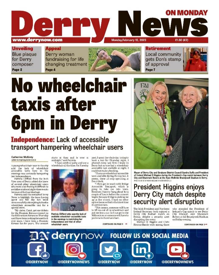 Derry News always first with the news