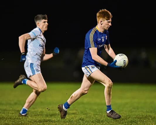 Dylan Lynch pictured in action for Longford against Cavan in the Philly McGuinness Cup U-20 Football Development League Round 1 game at Allen Park Photo: Ken Keenan