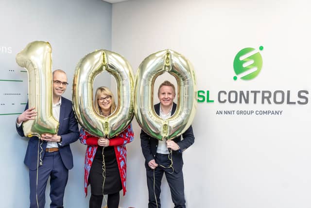 Pictured at the SL Controls jobs announcement are: Darragh McMorrow, Commercial Cirector; Shauna Ryan, Director of People and Culture and Keith Moran, CEO