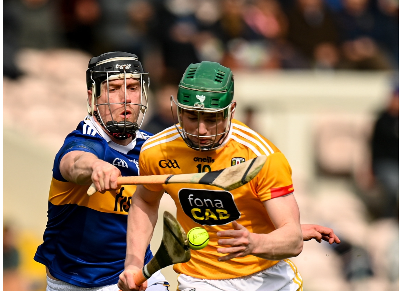 Dan McCormack (left), seen here in action against Antrim, has been in good form in Tipperary's pre-season games. Picture: Harry Murphy/Sportsfile