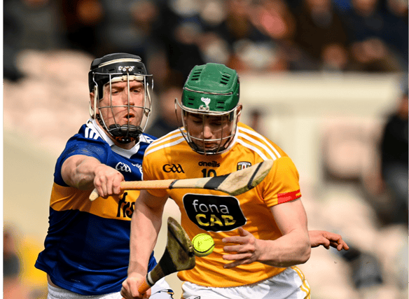 Dan McCormack (left), seen here in action against Antrim, has been in good form in Tipperary's pre-season games. Picture: Harry Murphy/Sportsfile