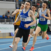 Mark English wins the Irish Indoor 800m title. Photo: Sam Barnes/Sportsfile