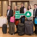 L-R David Anderson (Insight6), Carolyn Boyd (Tourism NI), John Keating (Life Adventure Company), Sharon Power-Cowley (Net Affinity), Eddie McKeever (NIHF President) and Clio O’Gara (Guestline).