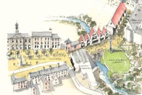 Fergal MacCabe's vision for the new street linking 'Connor Square and Church St incorporating the John Wesley Lawn
