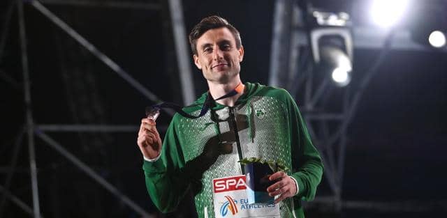 Joe English receives the 2022 Donegal Sports Star of the Year Award. Photo: Joe Boland (North West Newspix)