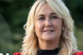 Ciara Ferguson, Sinn Fein's new MLA in the Foyle constituency along with Padraig Delargy.