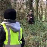 A still from a video reshared by the National Animal Rights Association