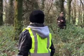 A still from a video reshared by the National Animal Rights Association