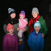 Helen Roberts, Hazel, Heidi, Dylan and Oonagh Guilfoyle PICTURE Vicky Comerford