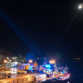 Search and Rescue helicopter etc in Carrick on Shannon early St Stephen's morning.