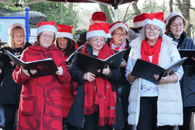 Singing for their supper? Well not quite but The Cahir To Sing Choir who  entertained at the  last  Farmers Market prior to Christmas. The Market will be available again this Saturday, January 7.