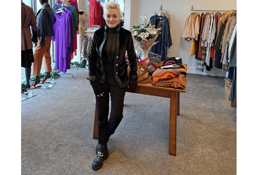 Catherine O' Dwyer of Lux Boutique  at her new premises at 51 Kieran Street  where she stocks 'slow rather than fast fashion'