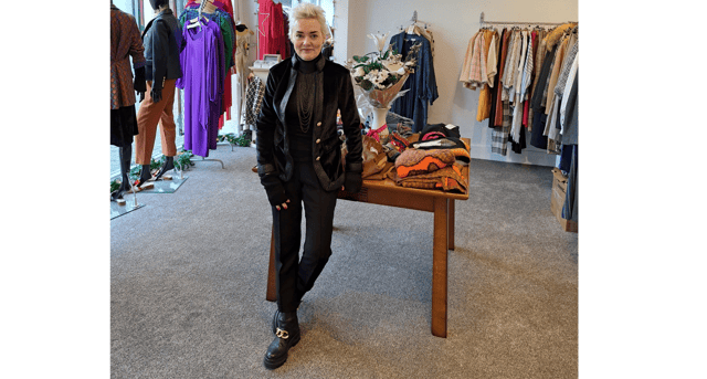 Catherine O' Dwyer of Lux Boutique at her new premises at 51 Kieran Street where she stocks 'slow rather than fast fashion'