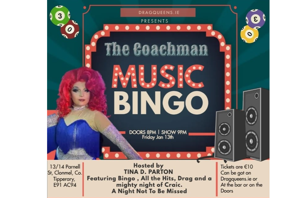 Music bingo night of entertainment with a difference in Clonmel