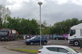Donegal Town bottle bank. PHOTO Siobhán McNamara