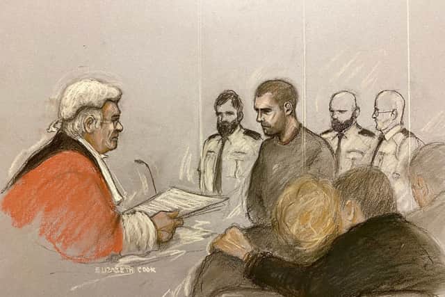 As the judge told him he would never be free again, some in the public gallery cried “yes”.