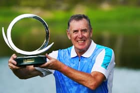 Packie Bonner celebrates his win
