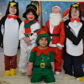 Some of the cast of 'The Greatest Snowman' which will be performed by Junior Infants of Shinrone NS on Monday December 19th.