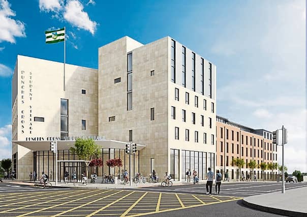 A render of the proposed student housing development opposite Punch's Cross