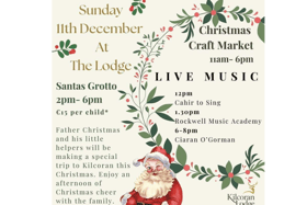 A Christmas Craft Market will be held at Kilcoran  Lodge Hotel on December 11