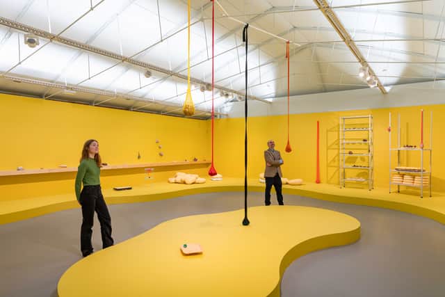Fruit, seeds, plants and vegetables are recurring sculptural objects in her installations, representing displacement, fragmentation and alienation.