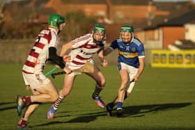 Slaughtneil's Gerald Bradley in action against Portaferry. Pic: Mark Doherty