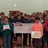 Maya Coffey pictured with her presentation at Johnswell Youth Club