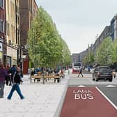 One of the artists’ impression from the original O’Connell Street proposals that were floated this year
