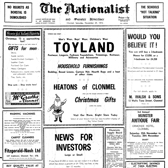 The front page of The Nationalist from November 25, 1972 - exactly 50 years ago now.