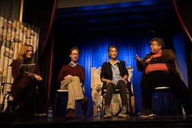 The panel for Distorting Reality:Media in the age of Capitalist Surveillance