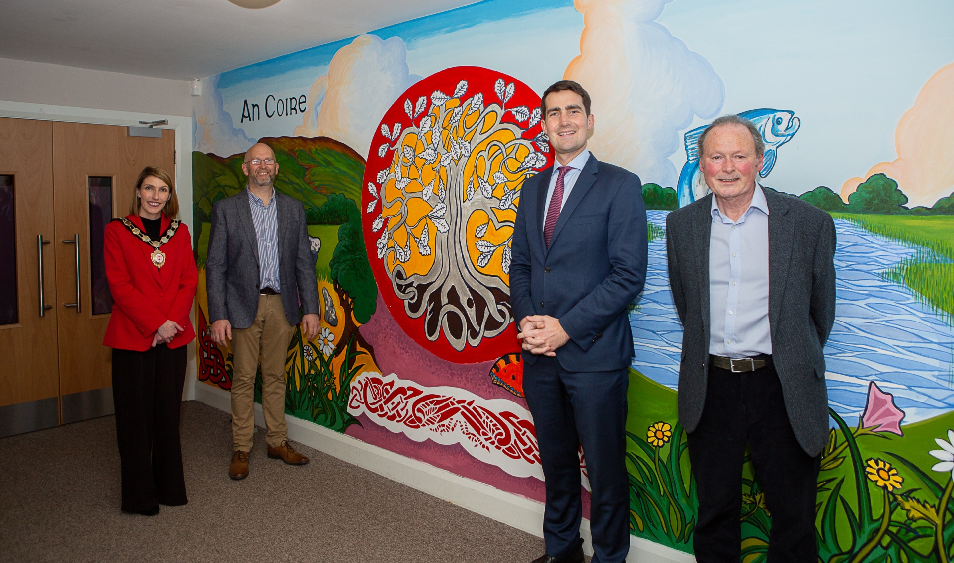 TD Jack Chambers visits Carn Tóchair and Slaughtneil