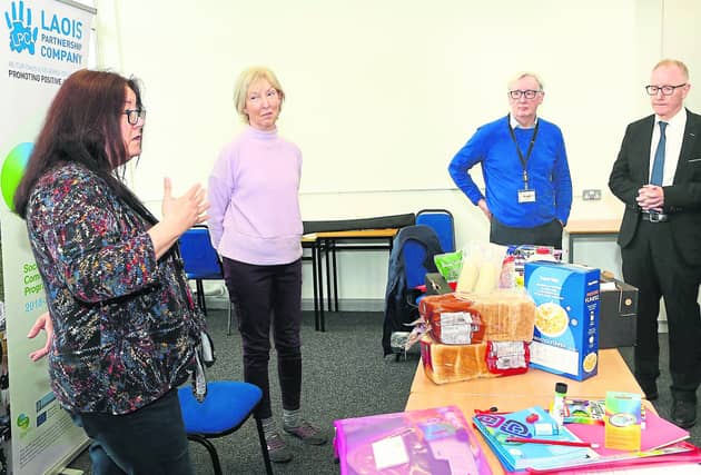Laois Partnership staff, Karen Bambrick, Mary Keane, Liam Ramsbottom and Minister of State, Frank Feighan in Portlaoise