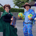 Evelyn and Conor the Entertainer at last year’s Halloween Festival in Burncourt. They will be back on Sunday next