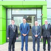 Tánaiste Leo Varadkar on a recent visit to the Greenfield Global plant in Portlaoise