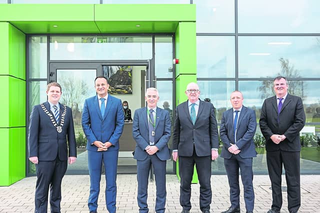 Tánaiste Leo Varadkar on a recent visit to the Greenfield Global plant in Portlaoise