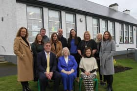 BOM and staff of Rathcabbin NS pictured on the occasion of the school’s 75th Anniversary which took place last Sunday.