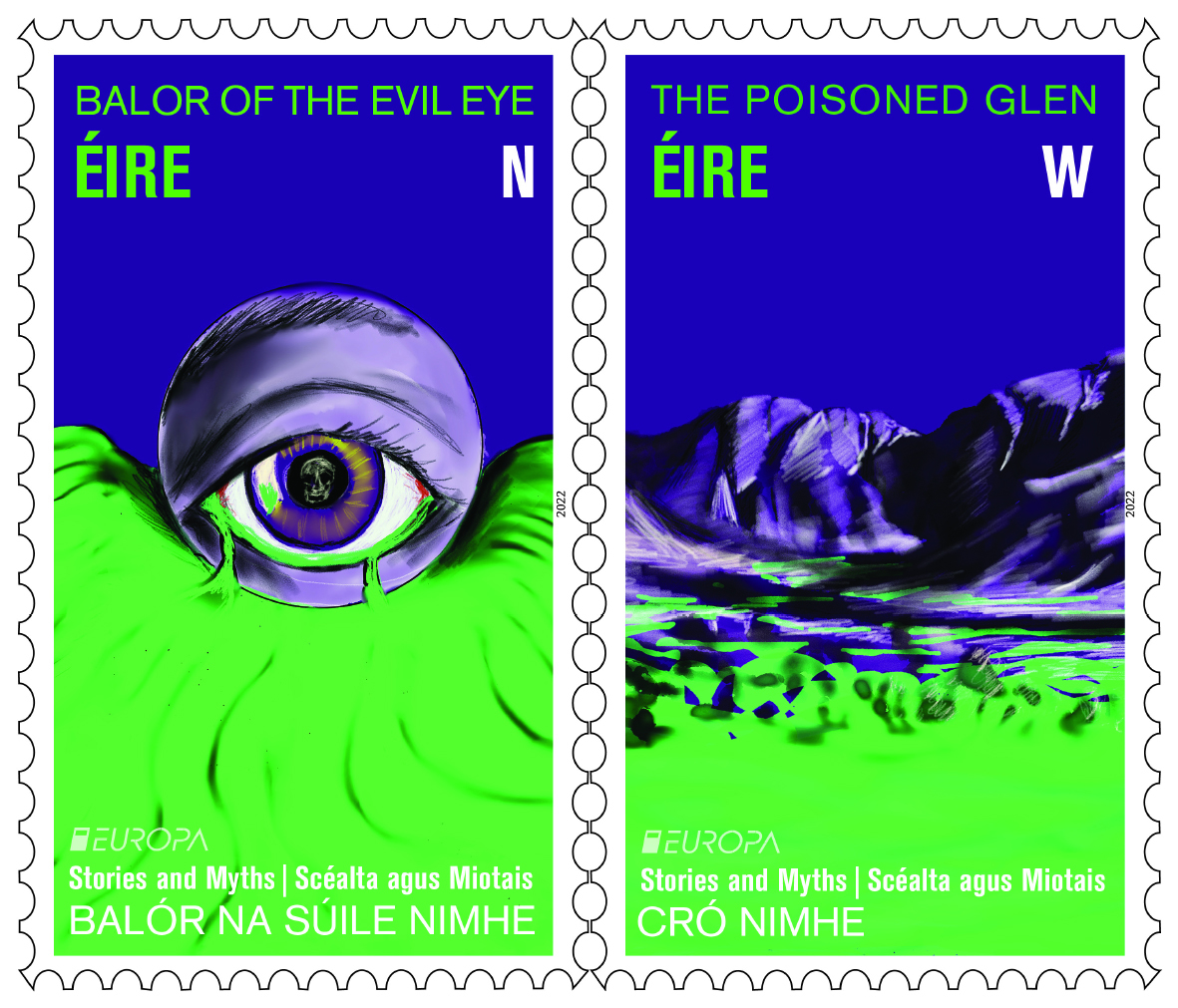 Irish mythological creature features on new Halloween stamps from An Post