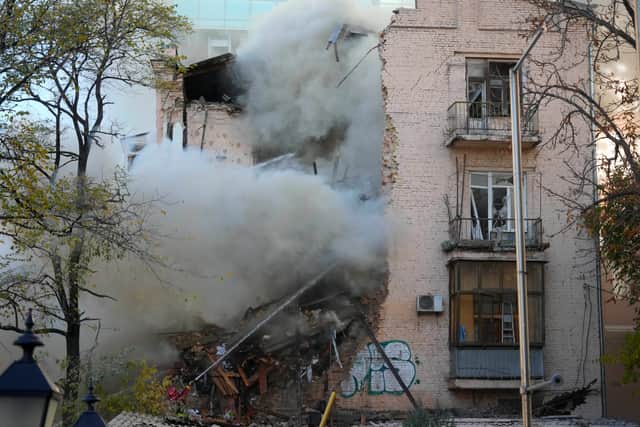 Four killed as waves of suicide drones strike Ukrainian capital