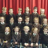 Very well-behaved young scholars in Scoil Bhríde in Milltown