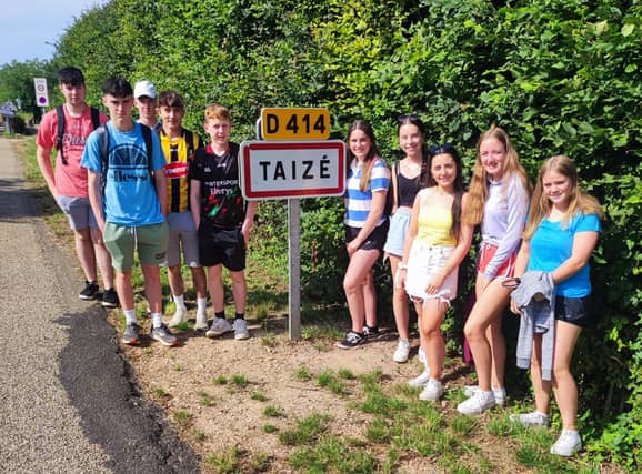 Youngsters enjoying the trip to Taize last summer