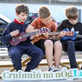 Young Laois lads children during  Crinniú na nÓg  at the Laois Music Centre. Pic: Alf Harvey