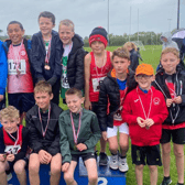 The Glenmore AC U11 Boys Squad that took the team gold at the Louth Cross Country Championships in Darver