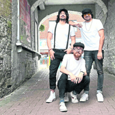 The Chilean Way, aka Domingo Galaz, Rommel Mancilla and Florencio Andre pictured in the heart of the city