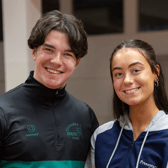 Jack Boland (Chad) and Molly O’Brien (Natalie) will appear in All Shook Up at the White Memorial Theatre in Clonmel from October 24-27. Picture: John D Kelly