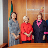 H.E. Ambassador of Poland Ms. Anna Sochańska was accompanied on her visit to Shannon Airport by First Secretary Mr. Klaudiusz Tchórzewski and Senator Maria Byrne. 