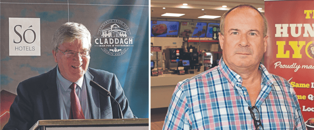 Pat McDonagh, CEO of Supermac's (left) and John Lyons of The Hungry Lyons